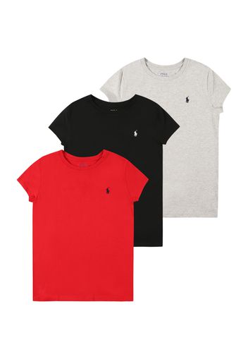 Polo Ralph Lauren Maglietta  grigio sfumato / rosso / nero