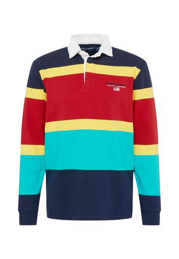 Polo Ralph Lauren Maglietta 'RUGBY'  navy / giallo / giada / rosso