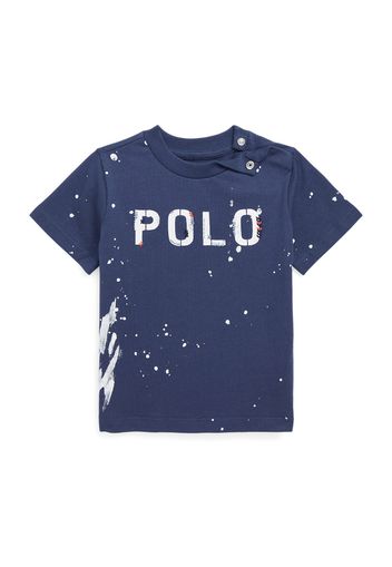 Polo Ralph Lauren Maglietta  navy / arancione / bianco