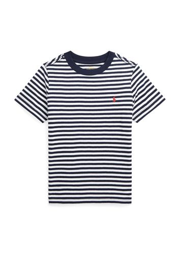 Polo Ralph Lauren Maglietta  blu scuro / arancione / bianco