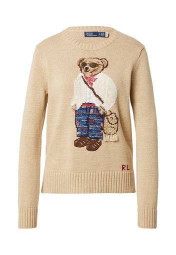 Polo Ralph Lauren Pullover 'MADRAS BEAR'  beige / colori misti