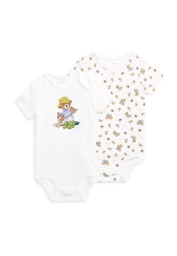 Polo Ralph Lauren Tutina / body per bambino  blu chiaro / marrone / verde / bianco