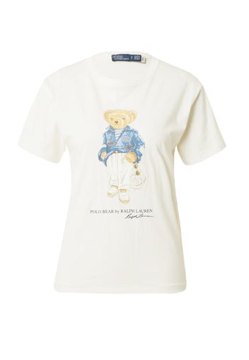 Polo Ralph Lauren Maglietta 'MED BEAR'  blu chiaro / marrone chiaro / offwhite