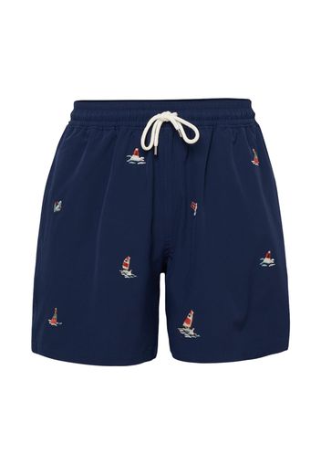 Polo Ralph Lauren Pantaloncini da bagno 'TRAVELER'  navy / acqua / rosso / bianco