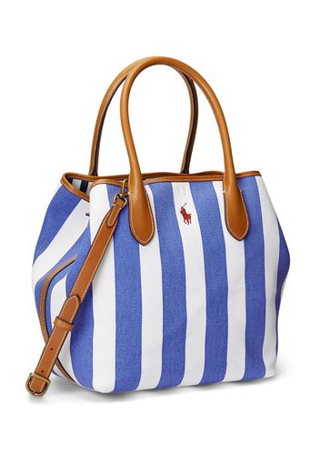 Polo Ralph Lauren Shopper  blu fumo / marrone chiaro / rosso carminio / bianco