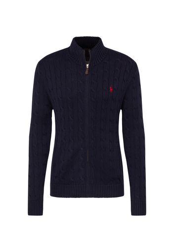 Polo Ralph Lauren Giacca di felpa 'CABLE'  navy / rosso