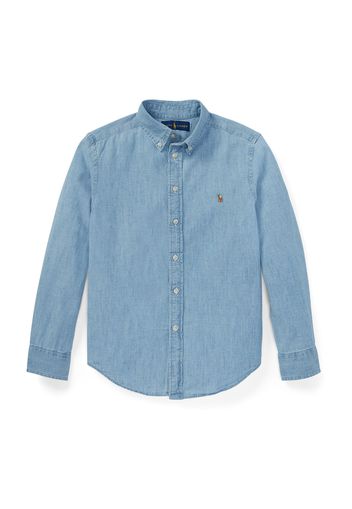 Polo Ralph Lauren Camicia  blu denim / marrone / bianco