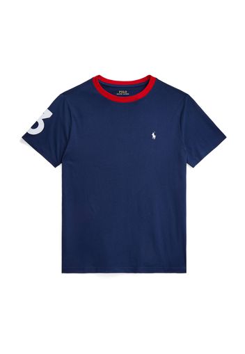 Polo Ralph Lauren Maglietta  blu scuro / rosso / bianco