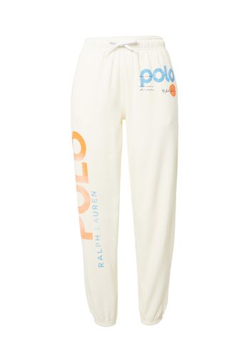 Polo Ralph Lauren Pantaloni  crema / blu chiaro / arancione / nero