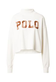 Polo Ralph Lauren Felpa  bianco / marrone / marrone chiaro