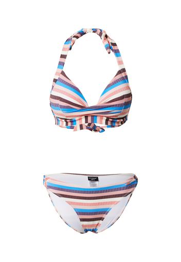 PROTEST Bikini  bianco / azzurro / rosa pastello / marrone scuro / navy