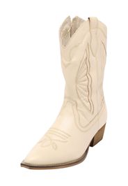 PS Poelman Stivale da cowboy 'Boots'  crema