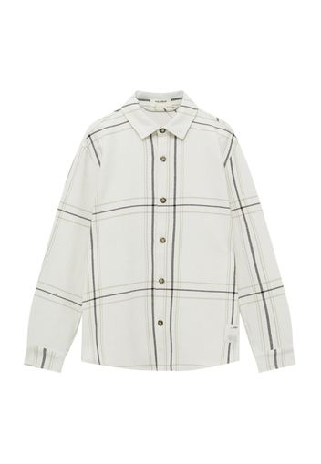 Pull&Bear Giacca di mezza stagione 'CAMISA'  beige / nero / offwhite