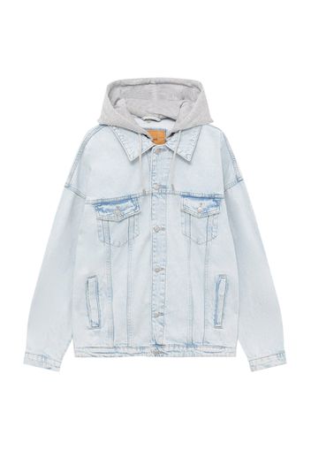 Pull&Bear Giacca di mezza stagione  blu chiaro / grigio sfumato