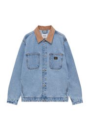 Pull&Bear Giacca di mezza stagione 'CAZADORA'  blu chiaro / marrone