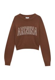 Pull&Bear Pullover  marrone / bianco