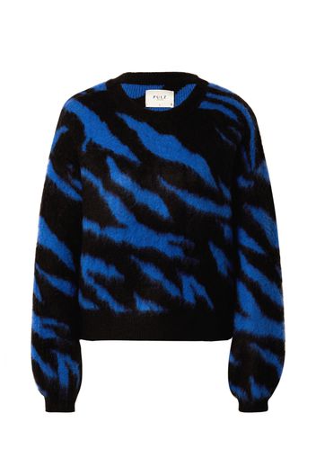 PULZ Jeans Pullover 'ASTA'  blu reale / nero