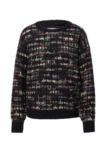 PULZ Jeans Pullover 'TOKYO'  marrone / grigio scuro / nero / bianco