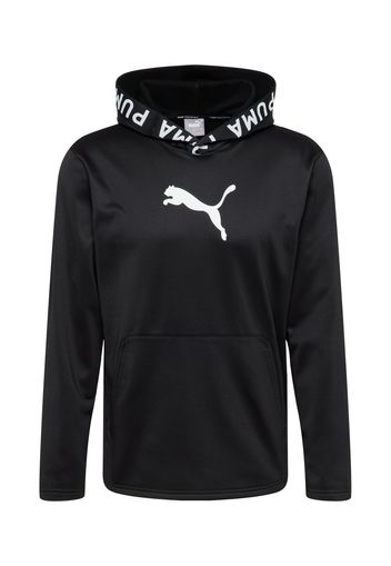 PUMA Felpa sportiva  nero / bianco