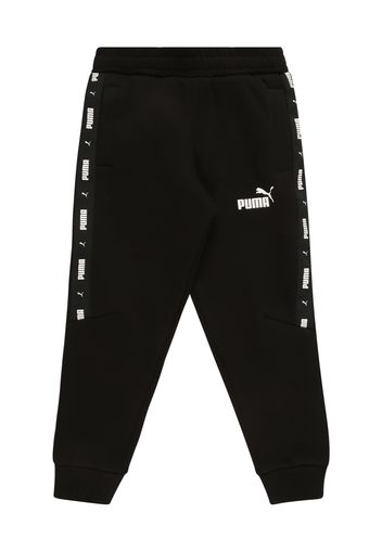 PUMA Pantaloni  nero / bianco