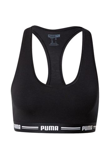 PUMA Reggiseno  nero / bianco