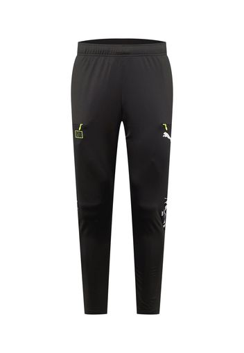 PUMA Pantaloni  nero / giallo / bianco