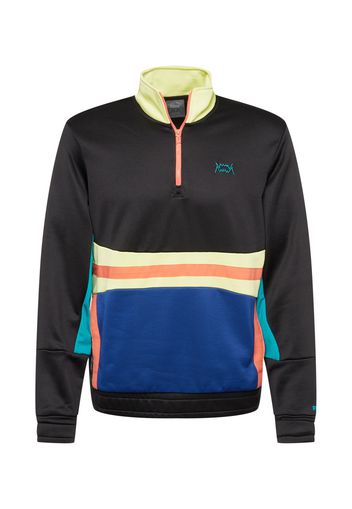 PUMA Pullover sportivo  nero / blu / giallo / corallo