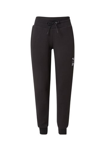 PUMA Pantaloni  nero / bianco