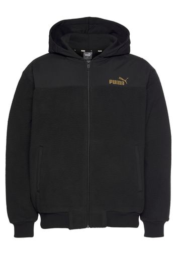 PUMA Giacca di felpa sportiva  nero / oro