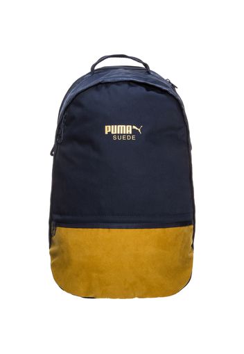 PUMA Zaino 'Suede'  blu scuro / giallo scuro