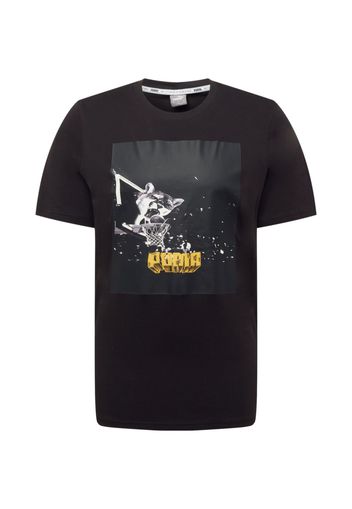 PUMA Maglia funzionale 'Qualifier'  nero / senape / bianco / antracite