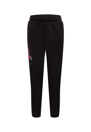 PUMA Pantaloni sportivi  nero / rosso / bianco