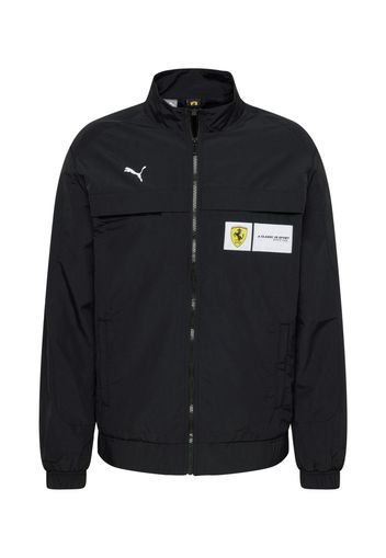 PUMA Giacca di mezza stagione  nero / bianco / giallo