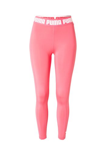 PUMA Pantaloni sportivi  rosa / bianco