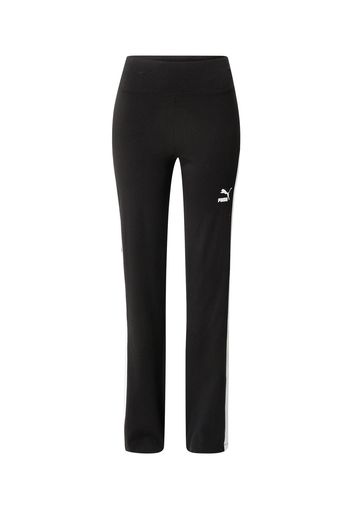 PUMA Pantaloni 'T7'  nero / bianco