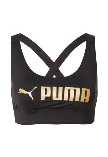 PUMA Reggiseno sportivo  oro / nero