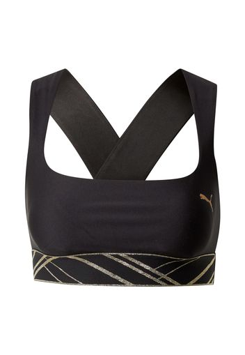 PUMA Reggiseno sportivo  oro / nero