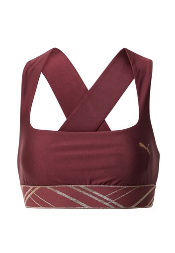 PUMA Reggiseno sportivo  oro / prugna