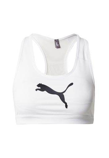 PUMA Reggiseno sportivo '4Keeps'  nero / bianco