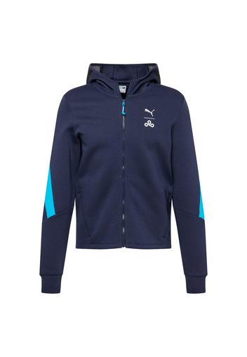 PUMA Giacca di felpa sportiva  blu / navy / bianco