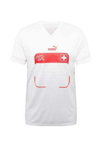 PUMA Maglia trikot  grigio / rosso / bianco