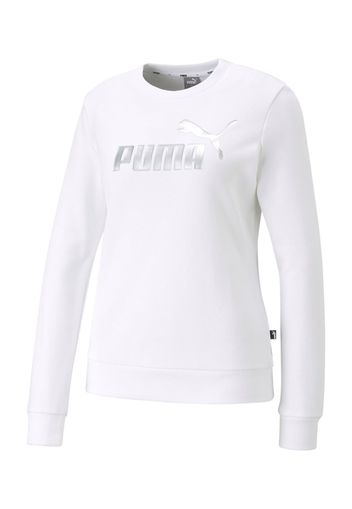 PUMA Felpa sportiva  argento / bianco