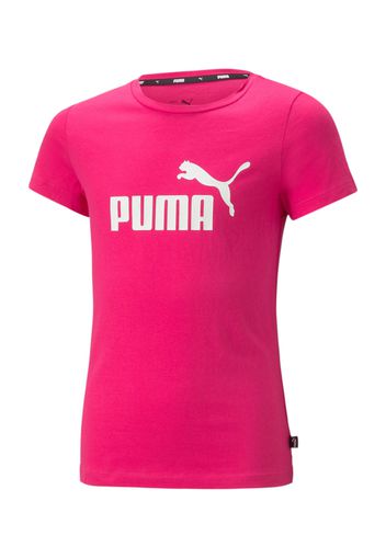 PUMA Maglietta  fucsia / bianco