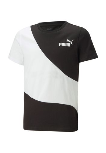 PUMA Maglietta  nero / bianco