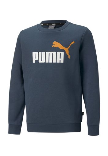 PUMA Felpa  blu colomba / arancione / bianco