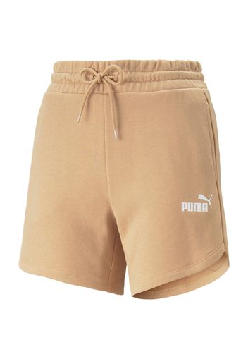 PUMA Pantaloni sportivi  sabbia / bianco