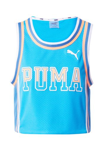 PUMA Top sportivo  sabbia / acqua / bianco