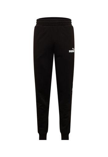 PUMA Pantaloni sportivi  nero / bianco