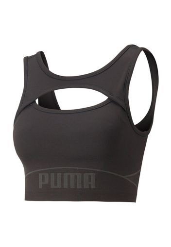 PUMA Reggiseno sportivo  grigio / nero