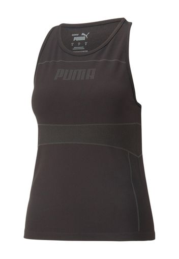 PUMA Top sportivo  grigio / nero